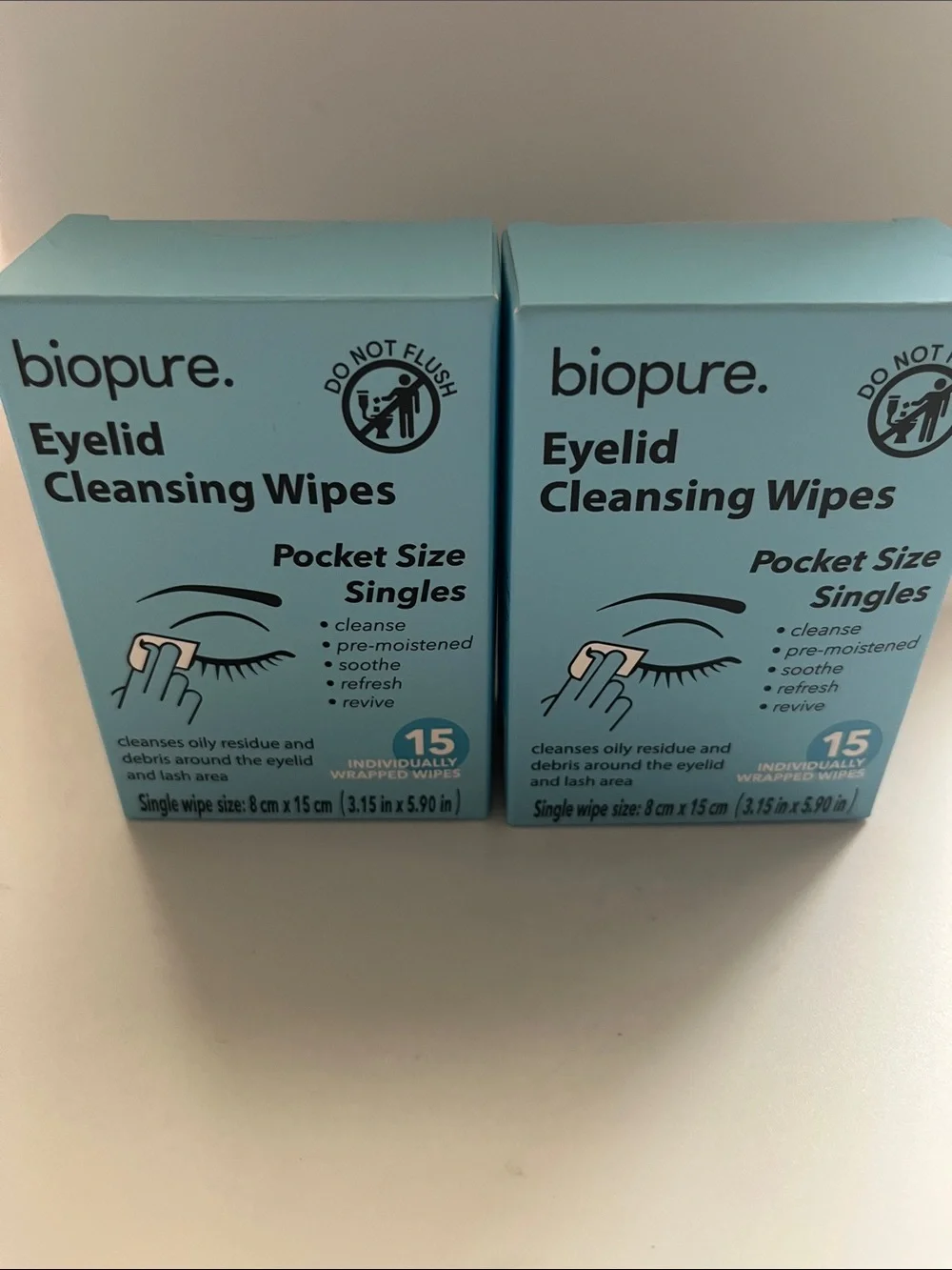 Eyelid Cleansing Wipes - Blue Pocket Size Singles